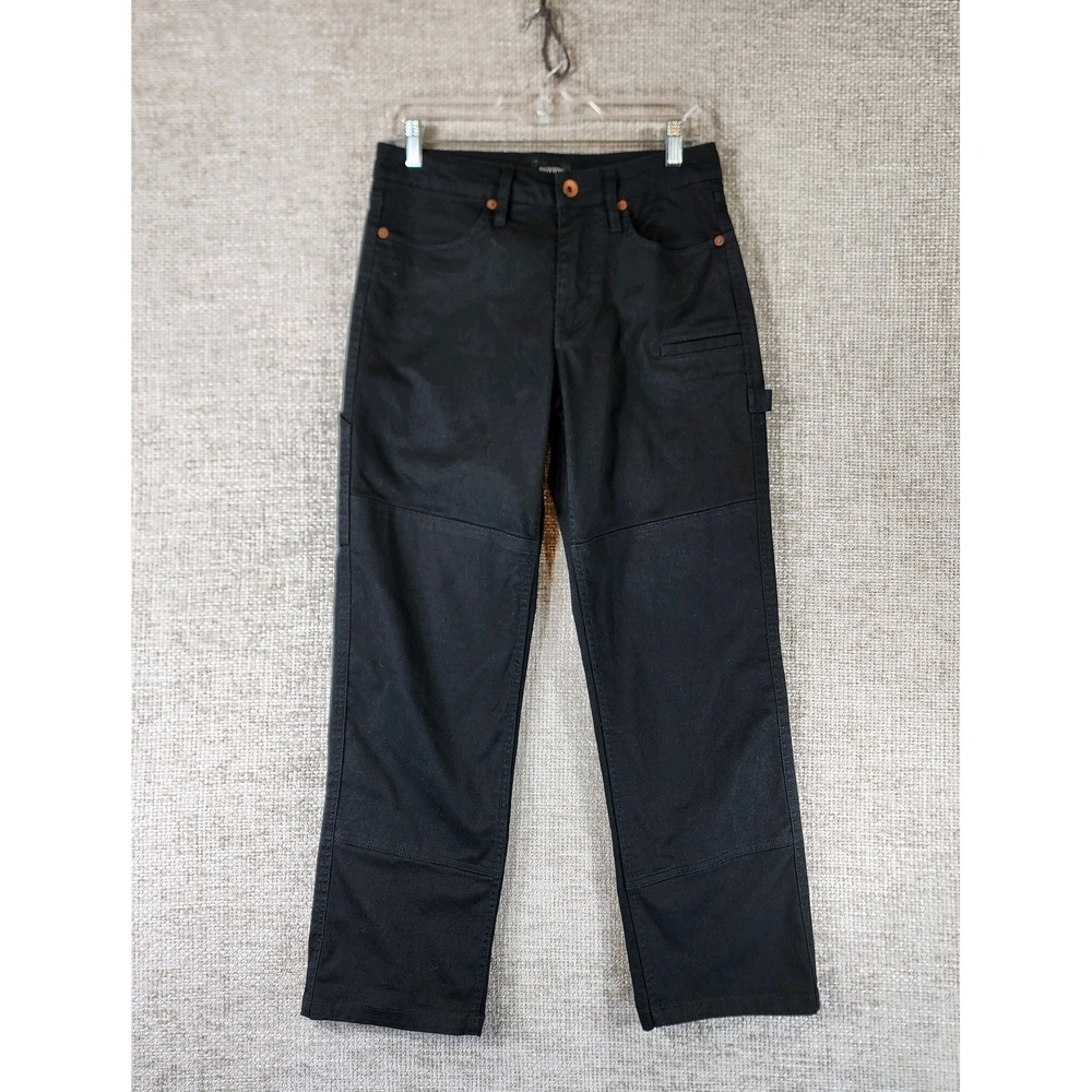 BRIXTON Canvas Carpenter‎ Pants Relaxed Fit Mens 28x27 Black Straight Leg